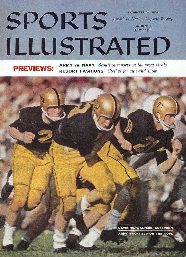 Army Pete Dawkins, Harry Walters, And Bob Anderson Sports Illustrated Cover Photograph by Sports Illustrated