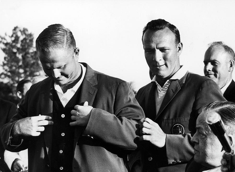 Arnold Palmer Photograph - Arnold Palme and Jack Nicklaus by Art Rickerby
