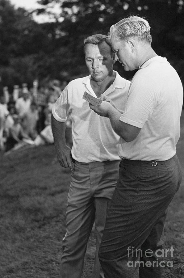 Arnold Palmer And Jack Nicklaus Photograph by Bettmann