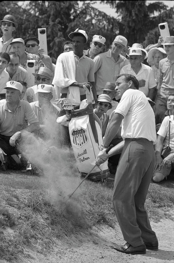 Arnold Palmer Photograph - Arnold Palmer Takes A Swing by John Dominis
