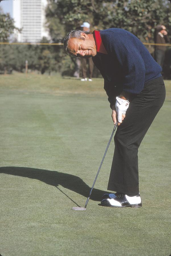 Arnold Palmer Photograph - Arnold Palmer Taking A Shot by Don Ornitz