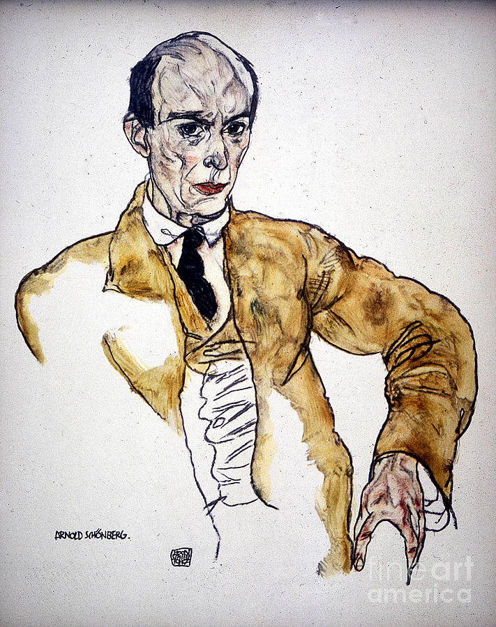 Egon Schiele Painting - Arnold Schoenberg, 1917 by Egon Schiele