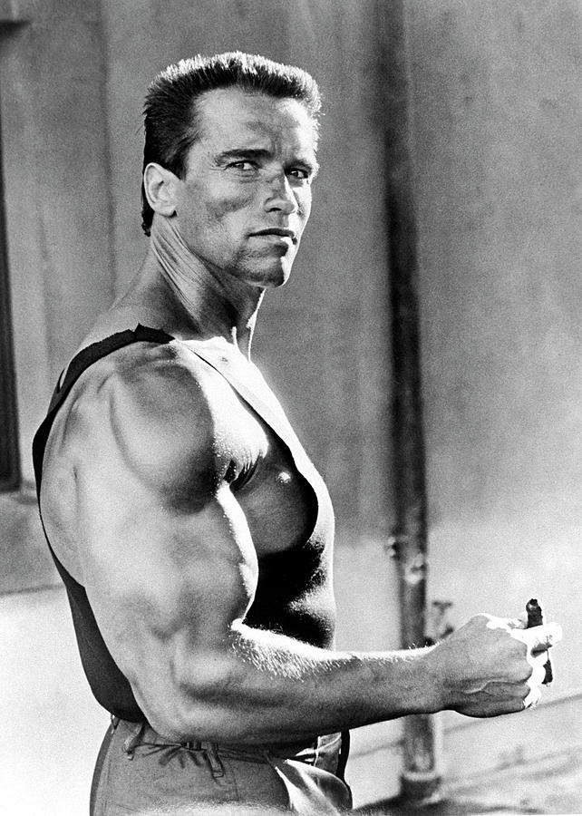 Arnold Schwarzenegger Photograph - Arnold Schwarzenegger Commando by Globe Photos