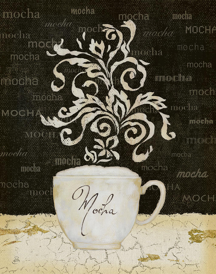 Coffee Mixed Media - Aroma IIi by Daphn? B.