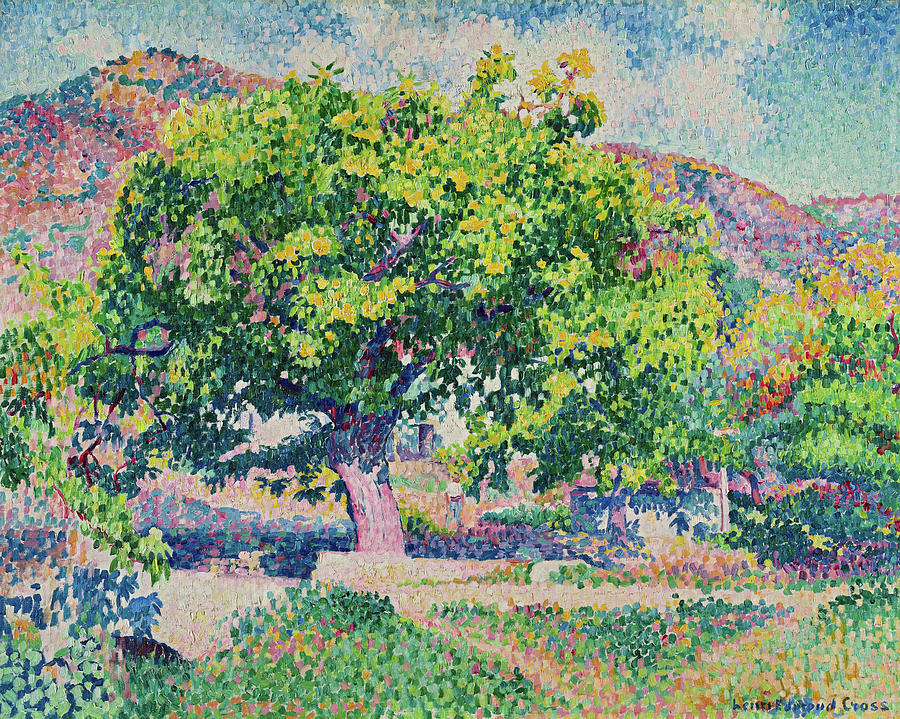 Henri Edmond Cross Painting - Around My House, 1906 by Henri Edmond Cross Henri Edmond Cross Painting - Around My House, 1906 by Henri Edmond Cross