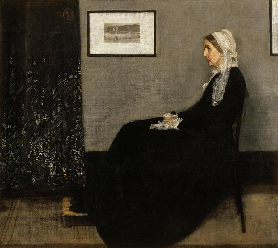 James Abbott Mcneill Whistler Painting - Arrangement in Grey and Black No.1, Whistlers Mother, 1871 by James Abbott McNeill Whistler