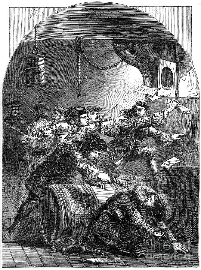 Arrest Of Jacobites, 19th Century Drawing by Print Collector