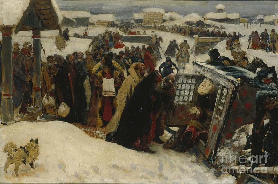 Arrival Of A Voivode, 1907. Artist Drawing by Heritage Images