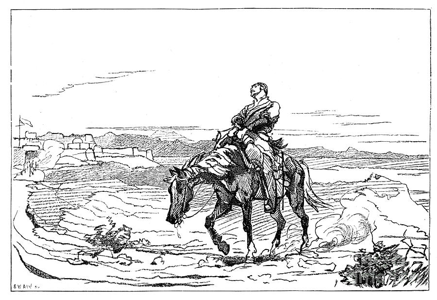 Arrival Of Dr Brydon At Jalalabad, 13 Drawing by Print Collector