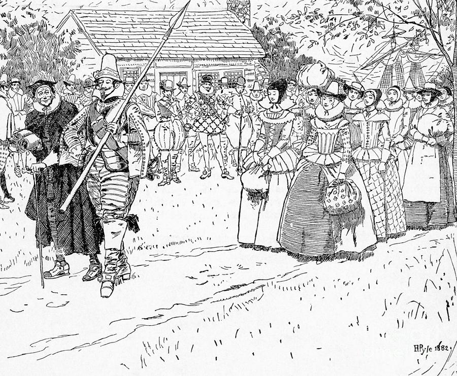 Arrival Of First Women In Jamestown Photograph by Bettmann