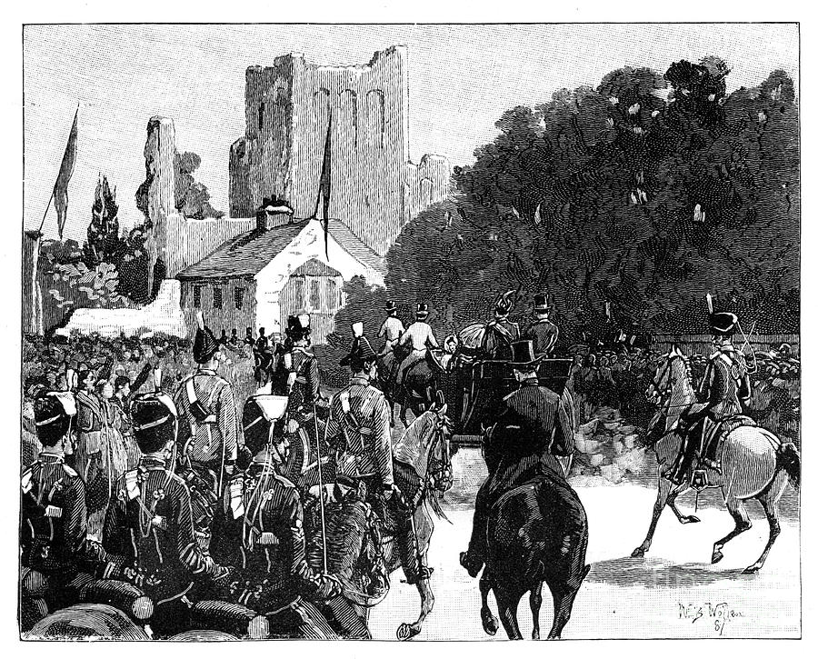 Arrival Of Queen Victoria At Kelso Drawing by Print Collector