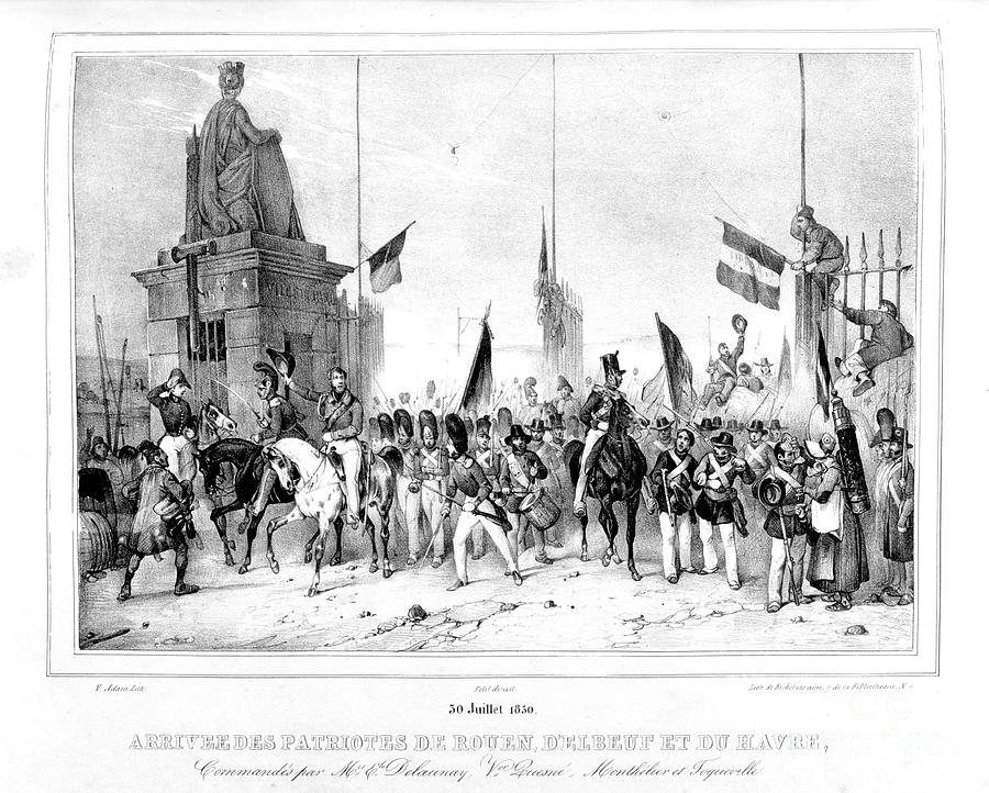 Arrival Of The Patriots Of Rouen Drawing by Print Collector