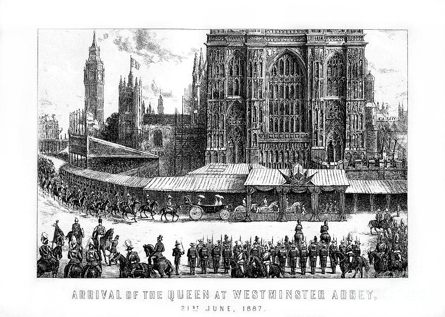 Arrival Of The Queen At Westminster Drawing by Print Collector