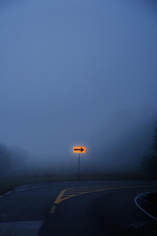 Houston Photograph - Arrow in Fog by Bud Simpson