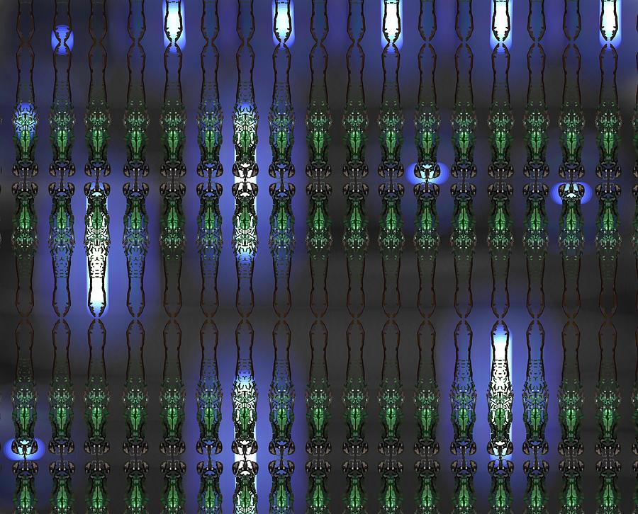 Art Deco Blue Glow Drawing by Joan Stratton Art Deco Blue Glow Drawing by Joan Stratton