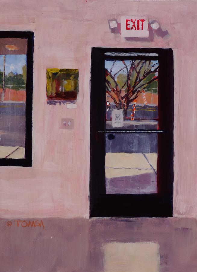 Art Gallery Exit Painting by Bill Tomsa