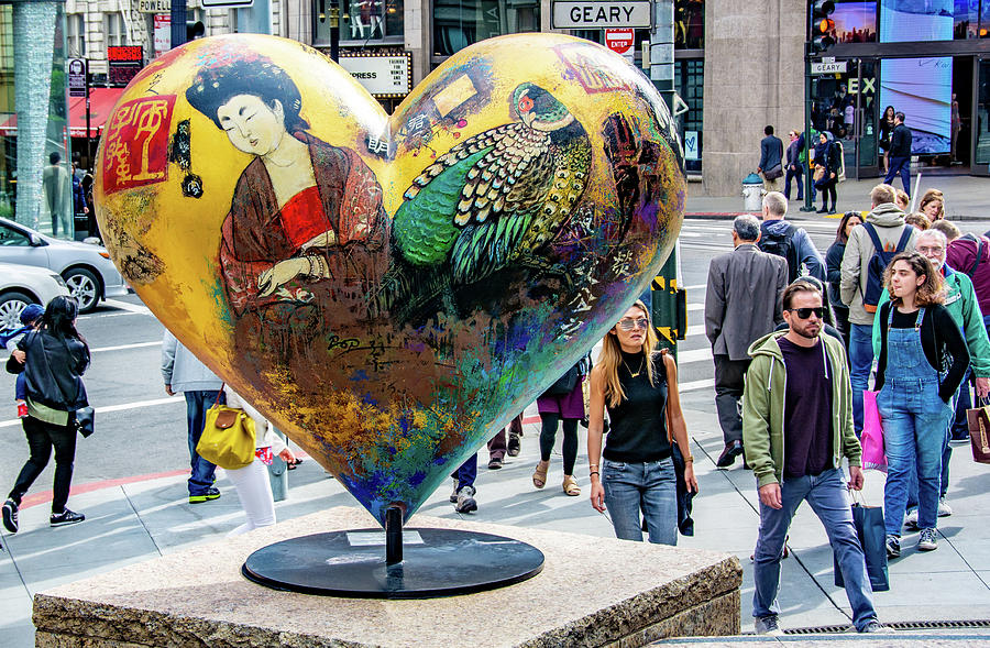 Art Hearts of San Francisco Photograph by Marcy Wielfaert