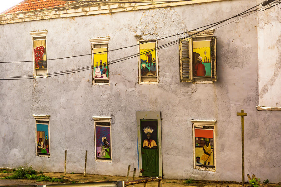 Art in the windows Photograph by Pheasant Run Gallery