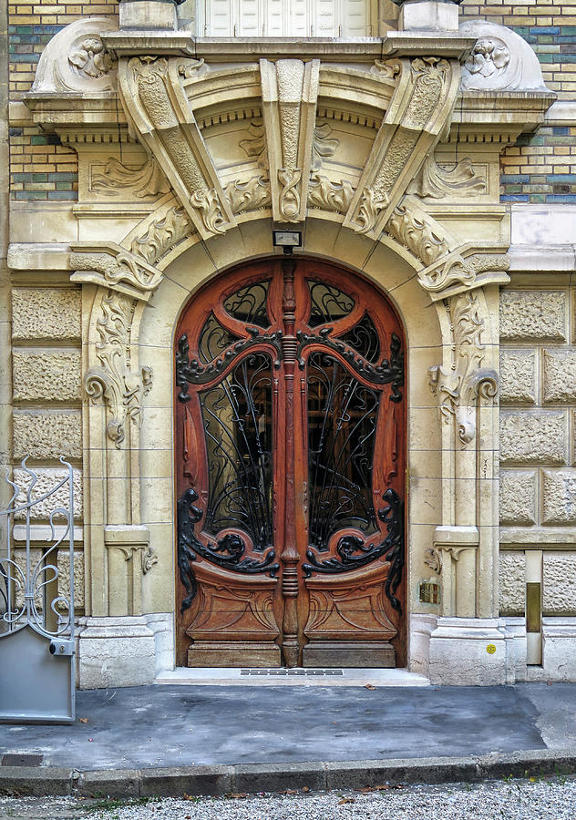 Paris Photograph - Art Nouveau Door by Dave Mills