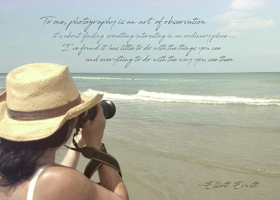 ART OF OBSERVATION quote Photograph by Jamart Photography