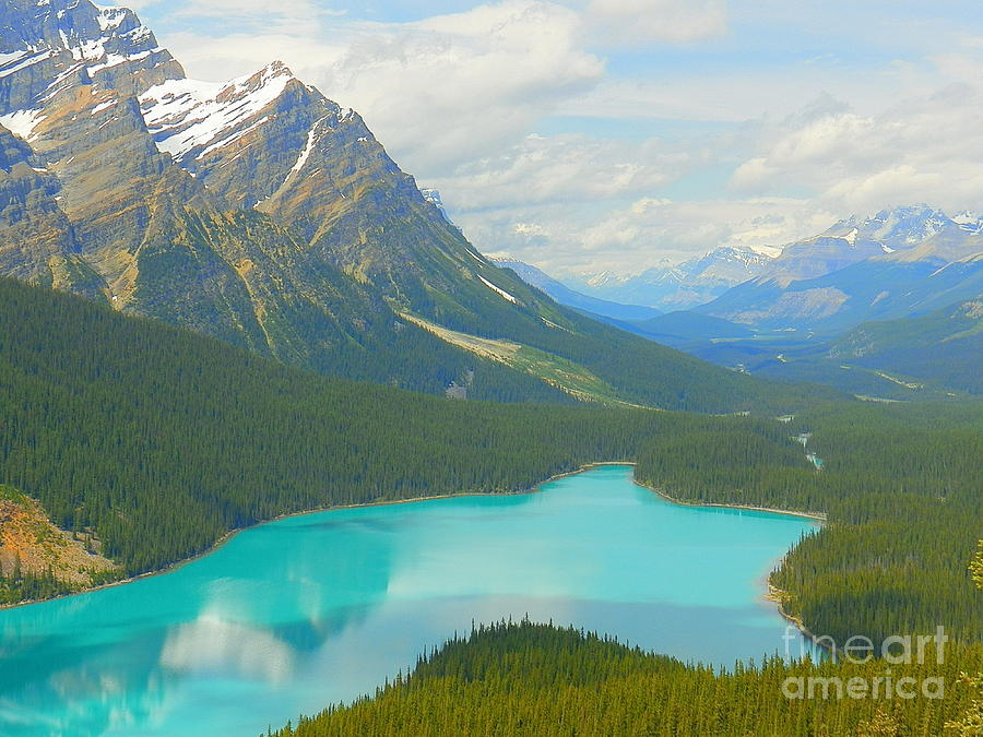 Peyto Lake Alberta Canada Photography Art Photograph by Art Sandi ...