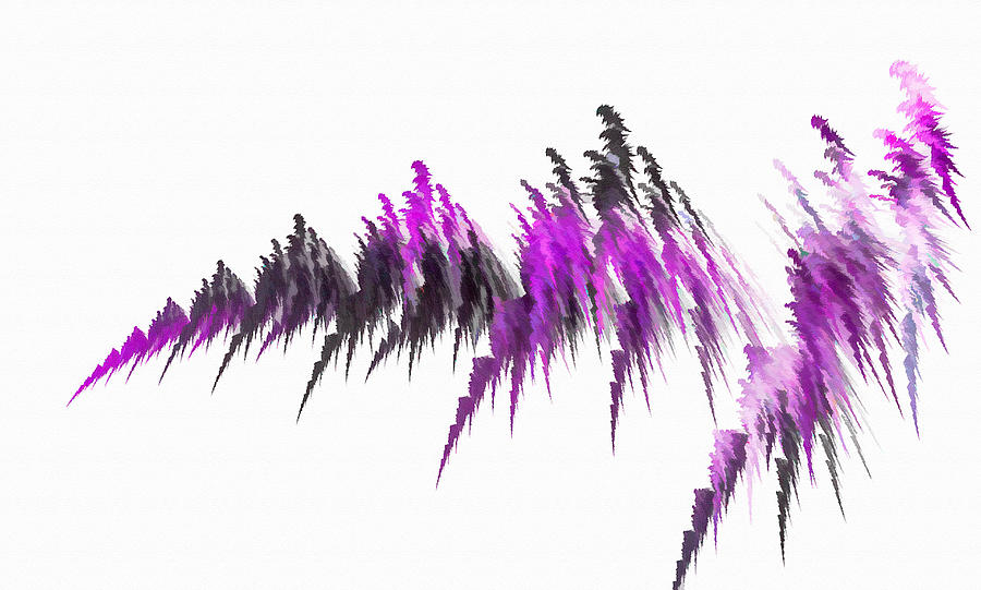 Art Wave Purple Digital Art by Don Northup