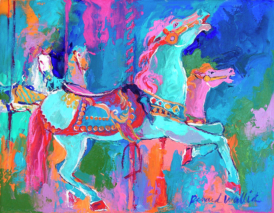 Horse Painting - Artcar 1 by Richard Wallich