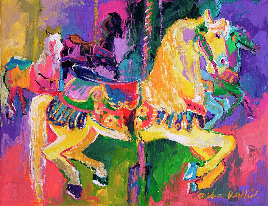 Horse Painting - Artcar 2 by Richard Wallich