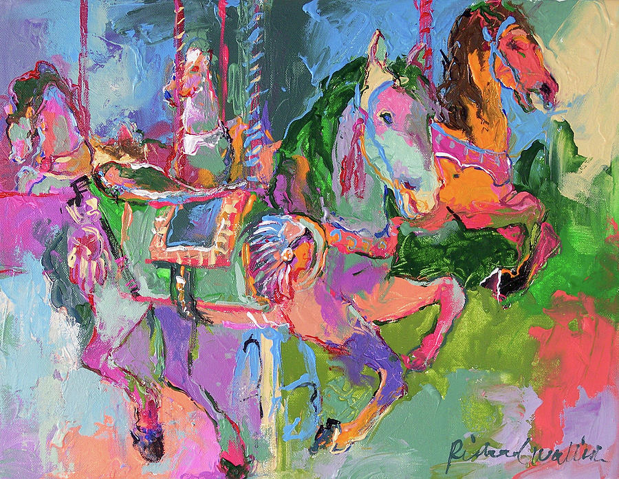 Horse Painting - Artcar 3 by Richard Wallich