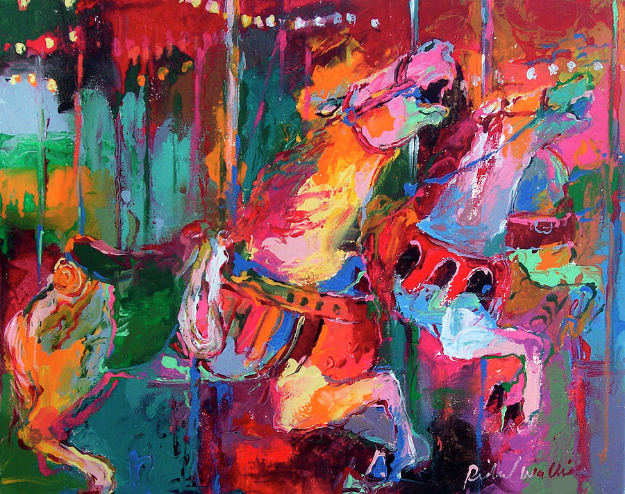 Horse Painting - Artcar 4 by Richard Wallich
