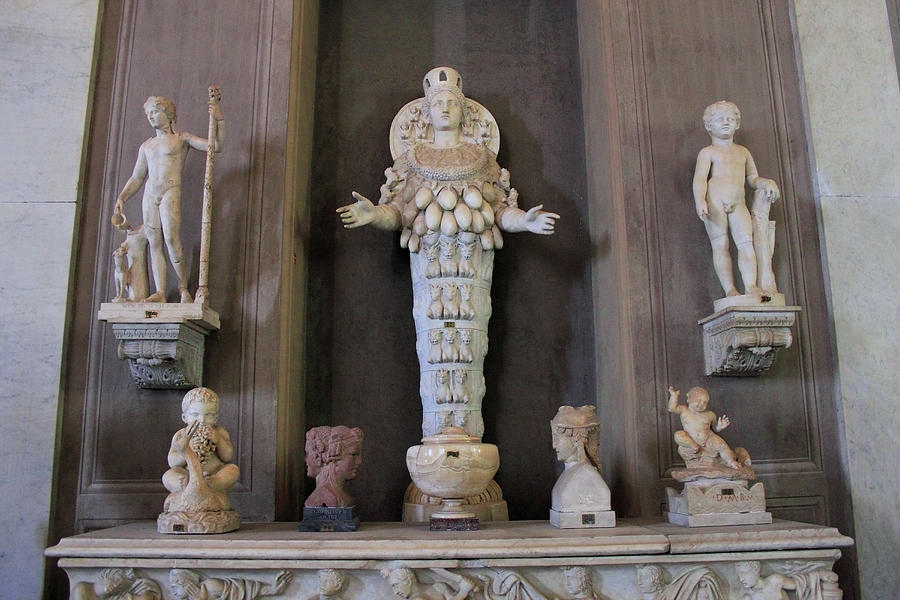 Artemis of Ephesus in the Vatican Museum Photograph by Angela Rath - Pixels