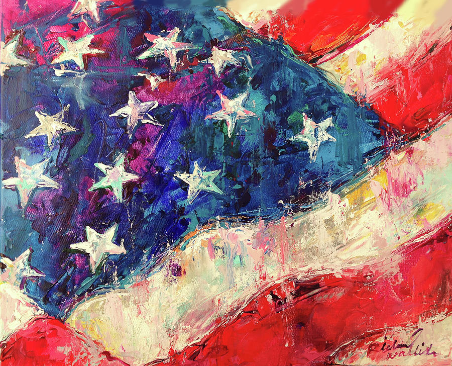Independence Day Painting - Artflag by Richard Wallich