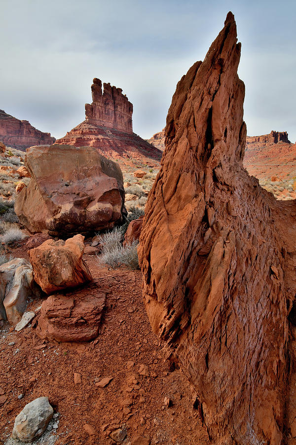 Artful Boulders in Valley of the Gods Photograph by Ray Mathis