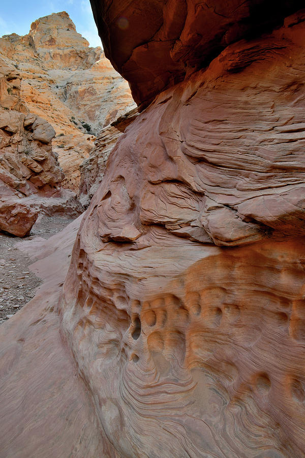 Artful Walls in Utah Slot Canyon Photograph by Ray Mathis