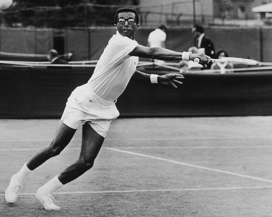 Arthur Ashe In London Photograph by Hulton Archive