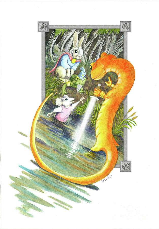 Arthur Mouse receives Excalibur by Robert Decker Arthur Mouse receives Excalibur by Robert Decker