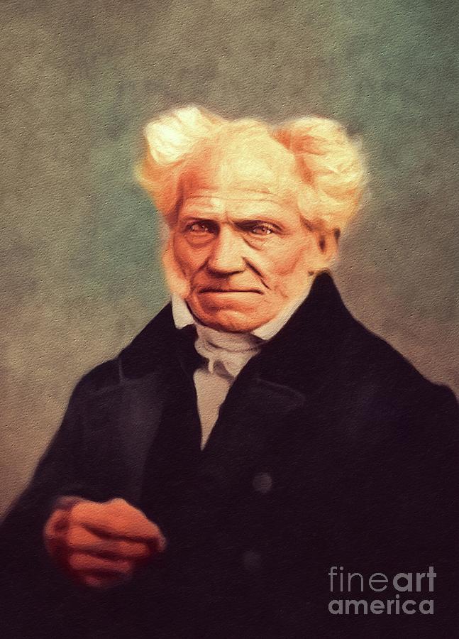 Arthur Schopenhauer, Philosopher Painting by Esoterica Art ...