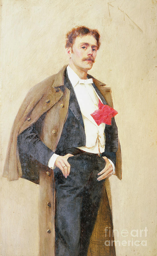 Arthur Wardle By Himself Painting by Arthur Wardle