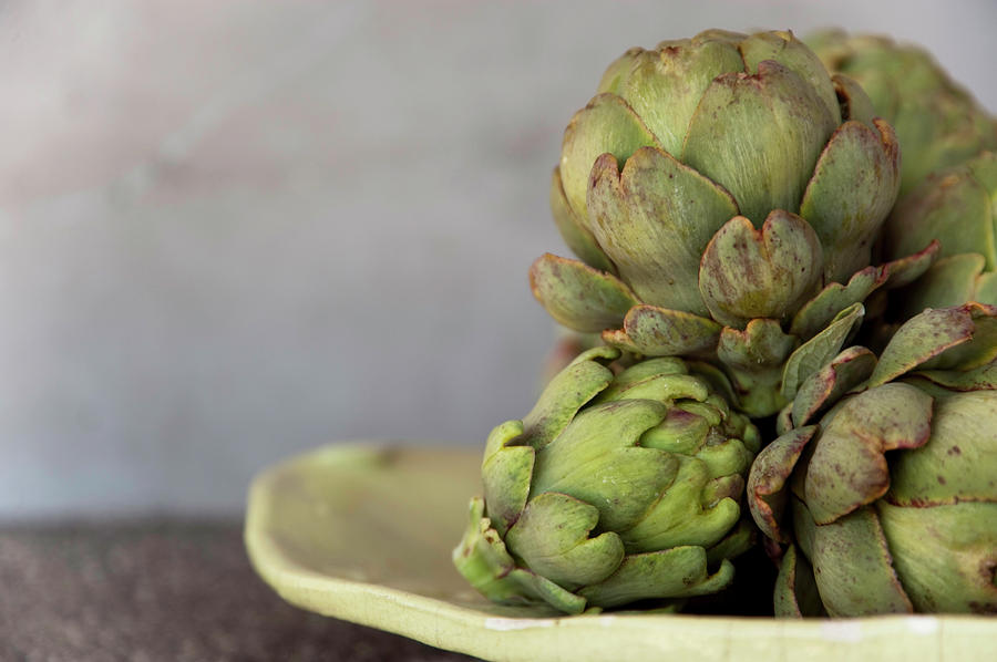 Artichokes Photograph by Hilary Brodey
