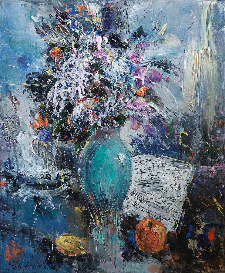 Still Life Painting - Articulated Melody by Stefano Popovski Still Life Painting - Articulated Melody by Stefano Popovski