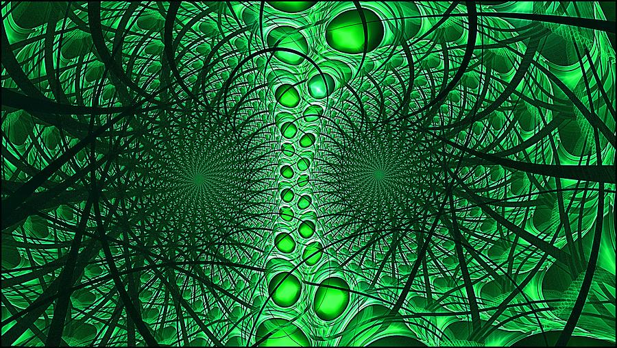 Artificial Intelligence Lime Digital Art by Doug Morgan