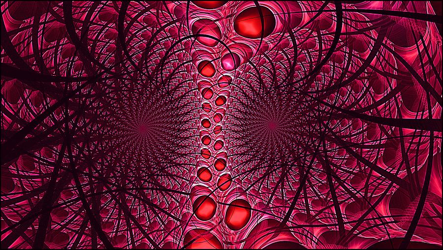 Artificial Intelligence Pink  Digital Art by Doug Morgan
