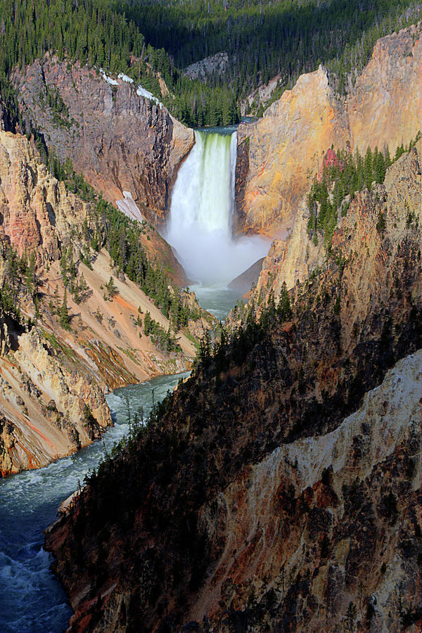 Artist Point Lower Falls Explored Photograph By Stephanie Sawyer - Fine 