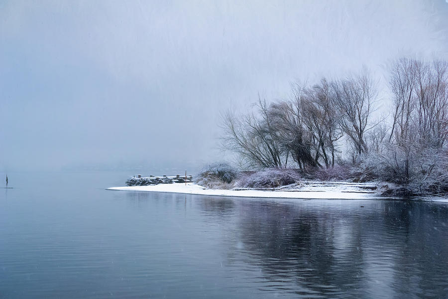 Winter Photograph - Artist Winter Snow by Ken Stanback