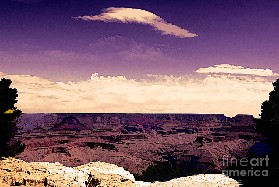 Grand Canyon National Park Digital Art - Artistic Grand Canyon  by Chuck Kuhn