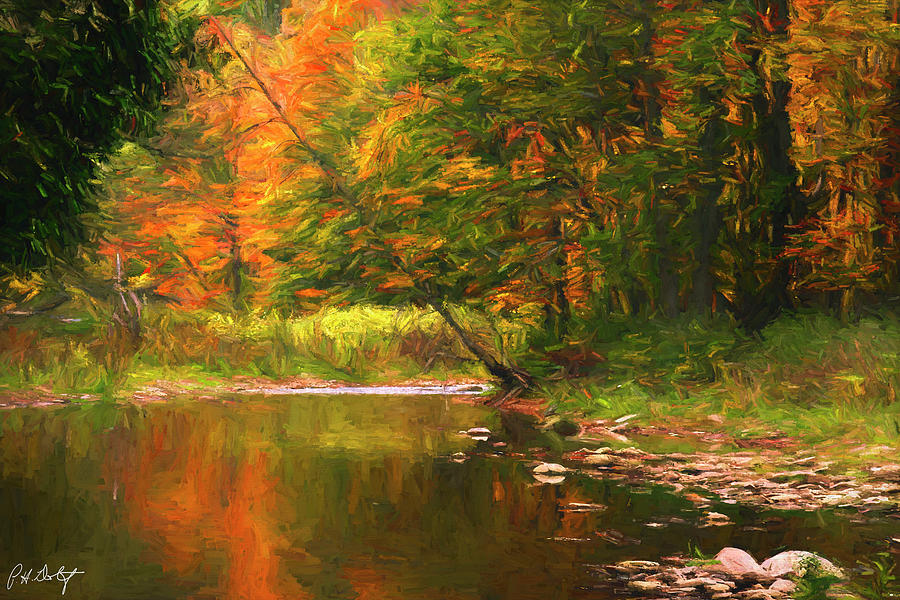 Twelve Mile Creek Reflections  Digital Art by Phill Doherty