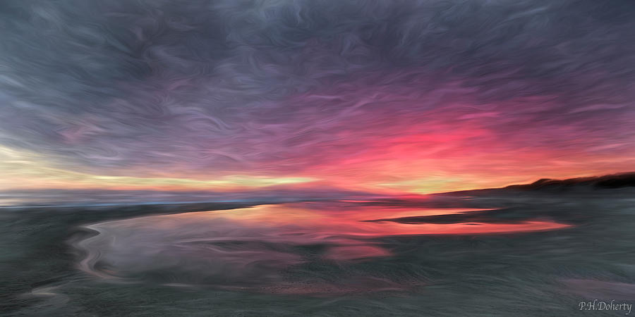 Artistic Digital Art - Artistic Tidal Pools by Phill Doherty Artistic Digital Art - Artistic Tidal Pools by Phill Doherty