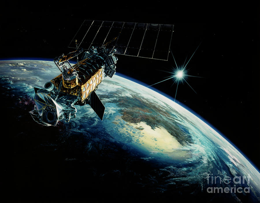 Artists Impression Of Dmsp 5d-2 Met. Satellite Photograph by Ge Astro Space/science Photo Library