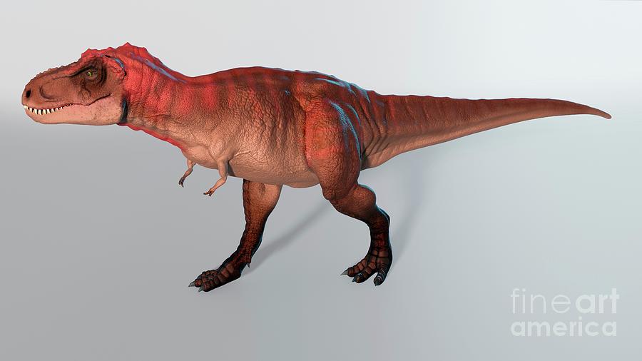 Juvenile Tyrannosaurus running 3D model 3D printable