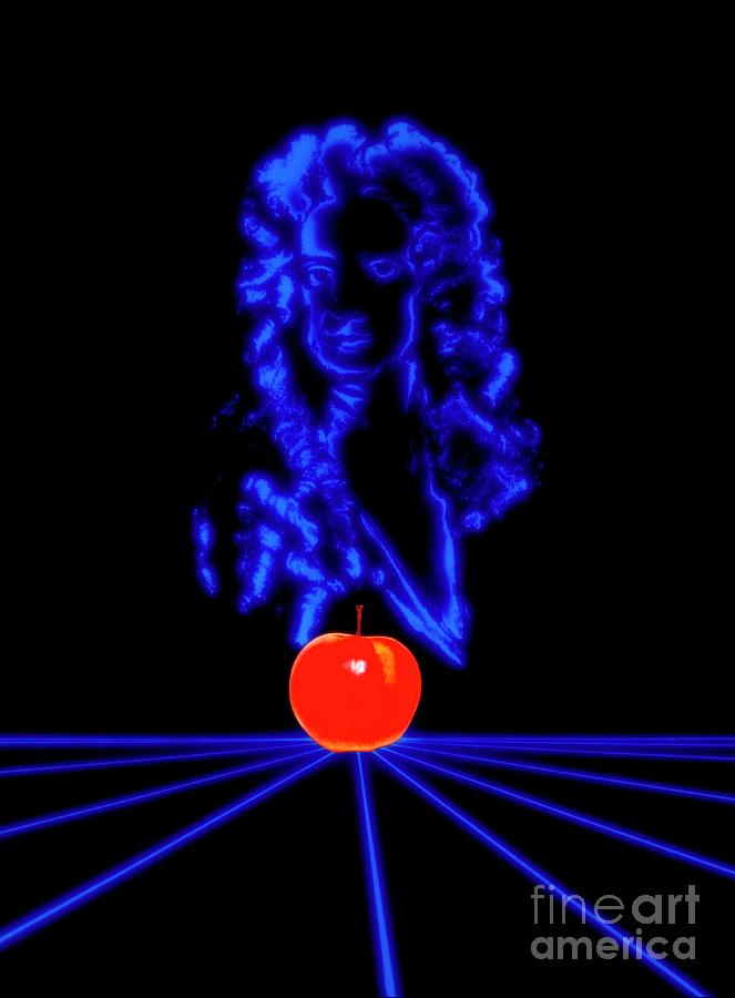 Artwork Of Isaac Newton Photograph by Julian Baum/science Photo Library